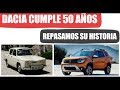 DACIA cumple 50 años (1968/2018). Del 1100 al Duster, Sandero, Lodgy, Dokker y Logan