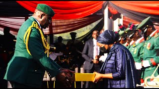 Tributes, Tears Flow At Late COAS Burial; Tinubu Confers 'CFR' on Lagbaja - Watch The Final Salute