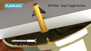 Plasplugs Super Toggle Fixings Heavy Duty