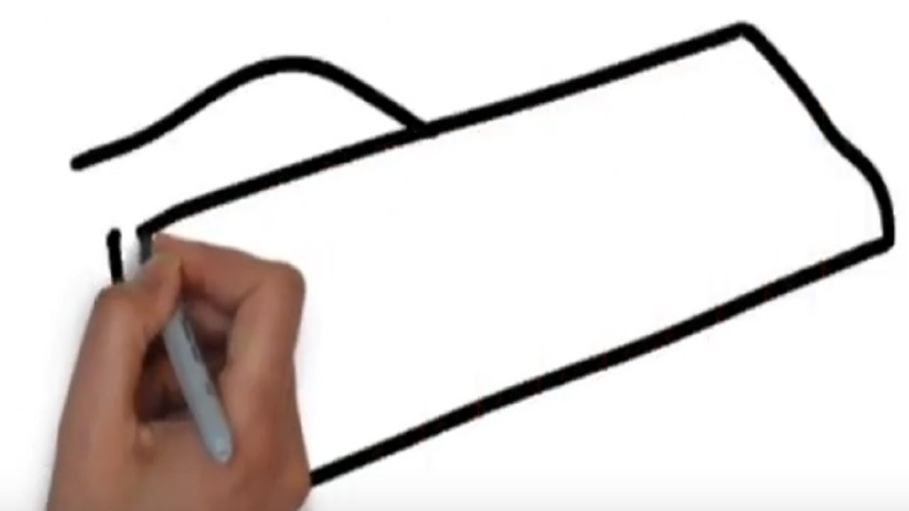 How To Draw A Computer Keyboard - YouTube