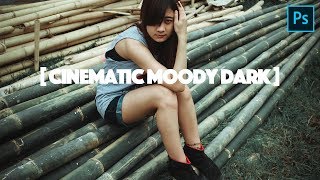 Photoshop Tutorial Color Grading Cinematic Moody Dark screenshot 5