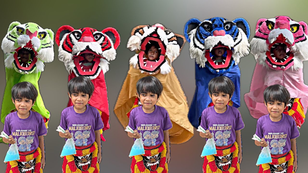 FAJARR MINUM ES VANILA AJAIB LANGSUNG BERUBAH JADI BARONGAN MACAN WARNA WARNI