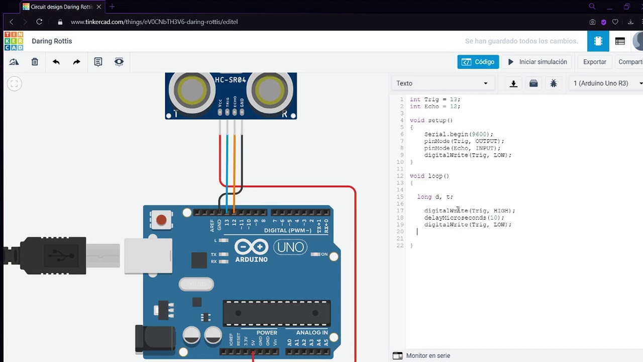 Programación Sensor Ultrasónico - YouTube