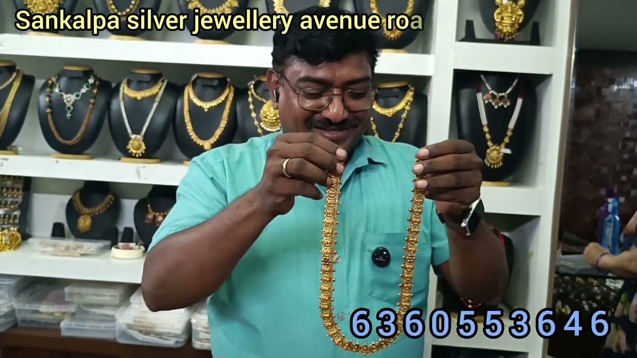 New light weight simple necklace collectionSSankalpa silver jewellery avenue road 6360553646