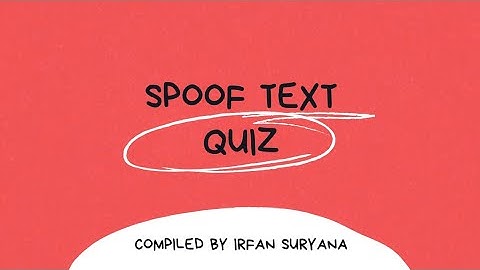 Spoof Text Quiz || Latihan Soal Bahasa Inggris dengan Google Form ⬇️ #spoof #quiz #english
