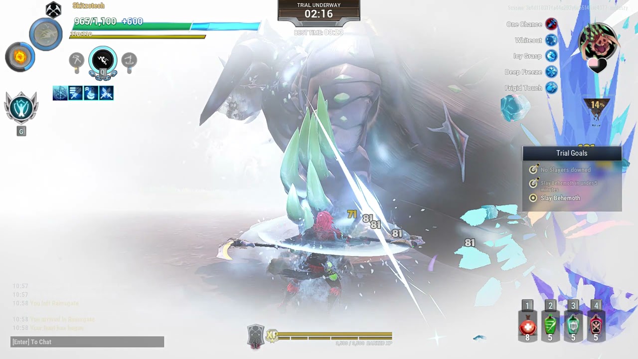 Dauntless Trial top 100 with the new most boring weapon w/ Skitzotech