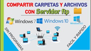 Share Files And Folders  Create Ftp Server  Windows 10  No Programs  Easy And Fast