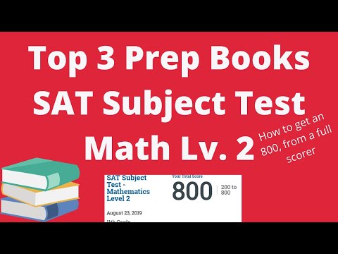 📚TOP 3 BOOKS for SAT Math Level 2 Subject Test [GET AN 800]