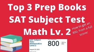 📚TOP 3 BOOKS for SAT Math Level 2 Subject Test [GET AN 800]