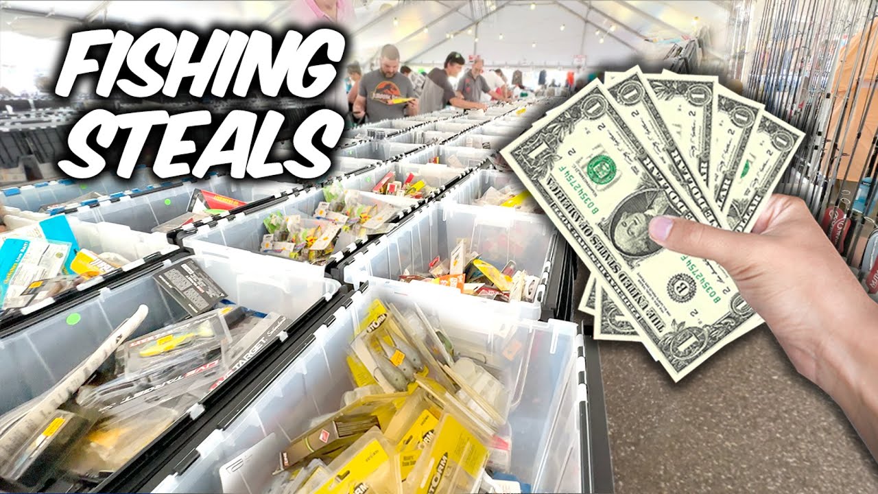 World’s Largest Fishing FLEA MARKET! (Fishing Challenge) Camping Tips