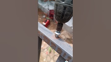 Drilling in a angle grinder@muhamedaslam4405 #creativeidea #diy #diycrafts #drill #drilling