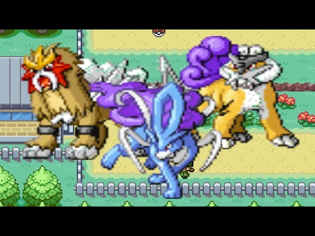 Como Capturar ENTEI SUICUNE RAIKOU #pokemon #pokemonfirered #pokemonem