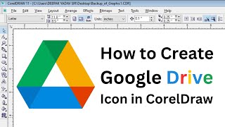How to Make Google Drive LOGO in CorelDraw | Google Drive ICON | #CorelDraw