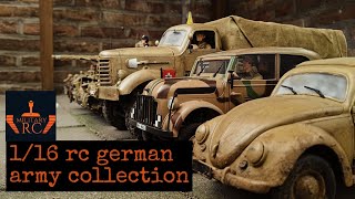 1/16 SCALE GERMAN ARMY RC COLLECTION BACKYARD CONVOI