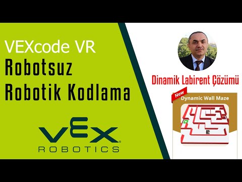 Vexcode vr Labirent Çözen Robot