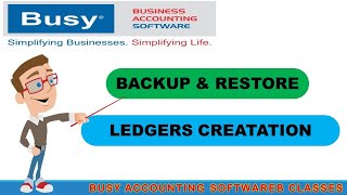 Backup & Restore Company Data in Busy | Create company | Busy Classes #BusyClasses #GuptaStudies