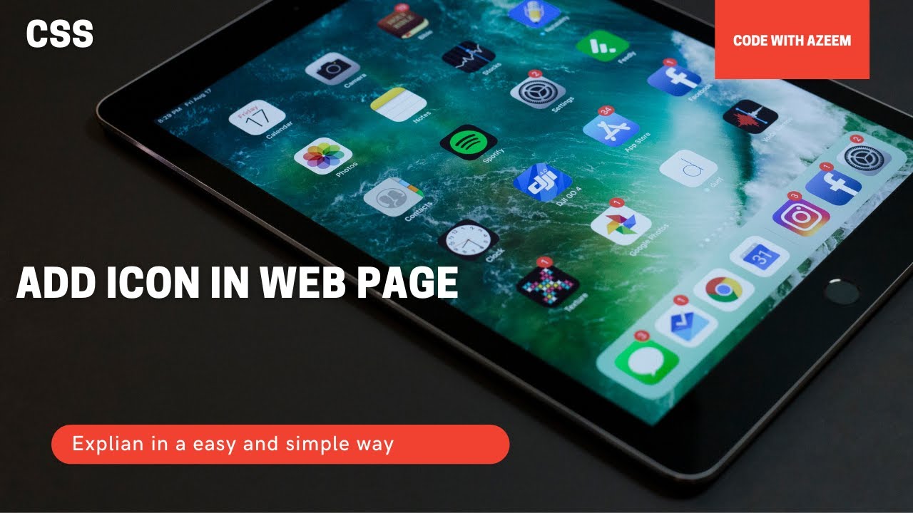 How to add icon in HTML page | add icon in your html code | add icon in ...