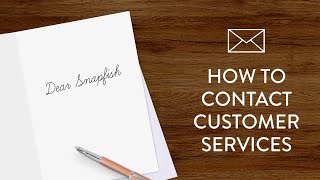 Getting help and contacting customer support on Snapfish