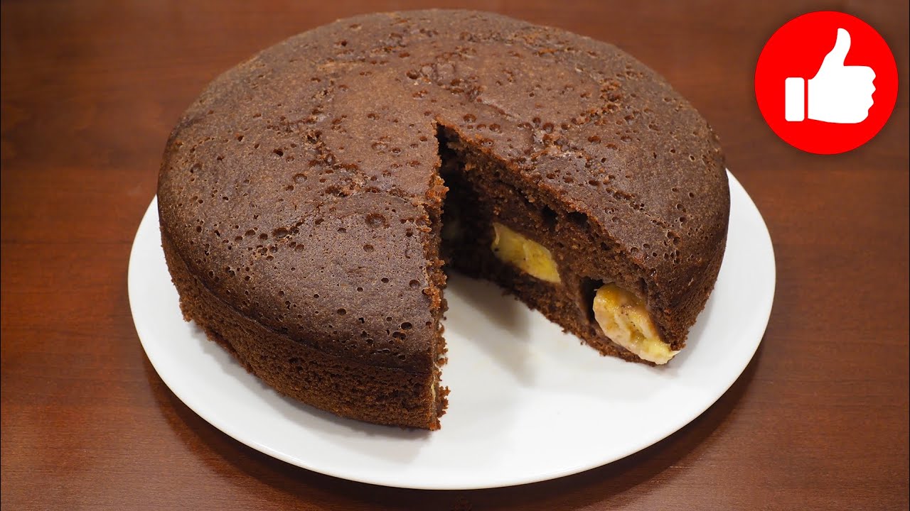 Шоколадный кекс с бананами и какао в духовке простой рецепт пошаговый