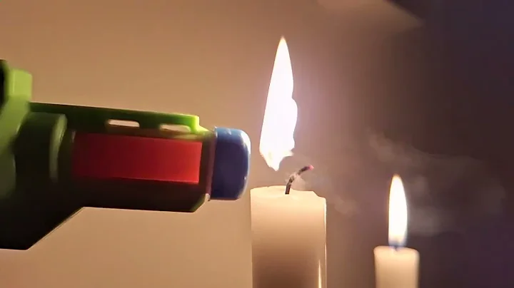 slow-mo blow out candle with nerf gun