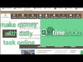 How to earn money on time buck just doing task from home