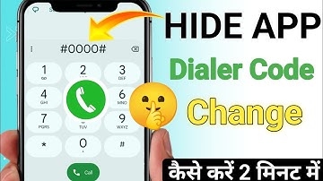 😍How To Change Lock In Hide App dialer Password Change Kaise Karen App Hide dialer Code Change Kare