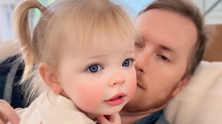 Download Lagu OHH MY SWEET ELLIE IS SO PRECIOUS SHE'S IS PLAYING WITH HER DADDY LOOK AT THIS SO CUTE😊😊 MP3