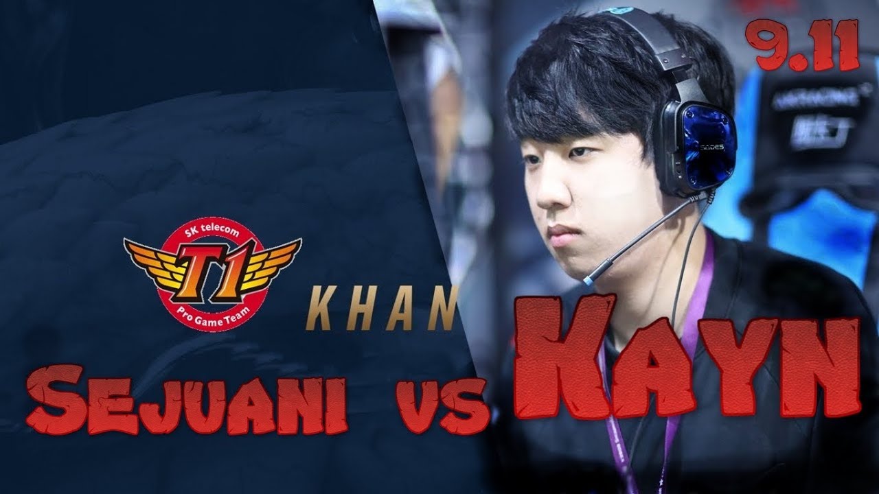 SKT Khan - Sejuani vs Kayn Jungle - LoL Season 9 KR Ranked | League Of Legends