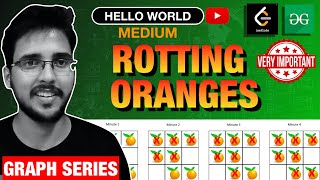 Rotting Oranges Leetcode solution | BFS ✅  Graph Explained Hindi | Complete Graph Playlist