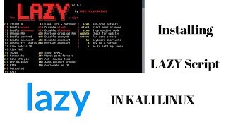 Lazy | How to install  Lazy Script  in kali linux