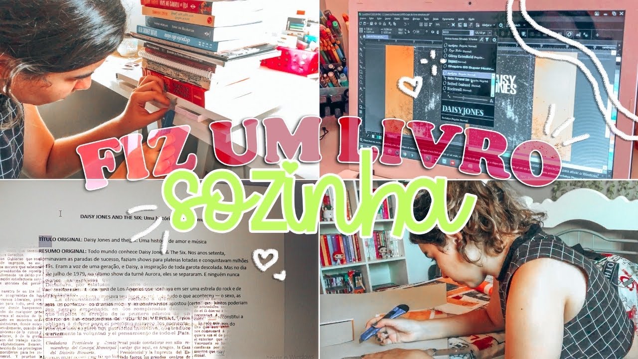 criei um livro do zero e mostrei TUDO pra vocês - YouTube