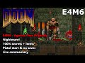 Doom: E4M6 (Against Thee Wickedly) - Nightmare! 100% Secrets + Items