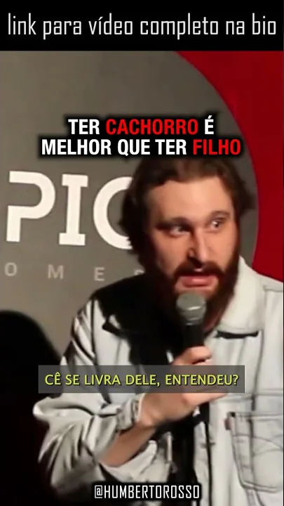 imagem do vídeo CACHORRO X FILHO com Humberto Rosso #shorts