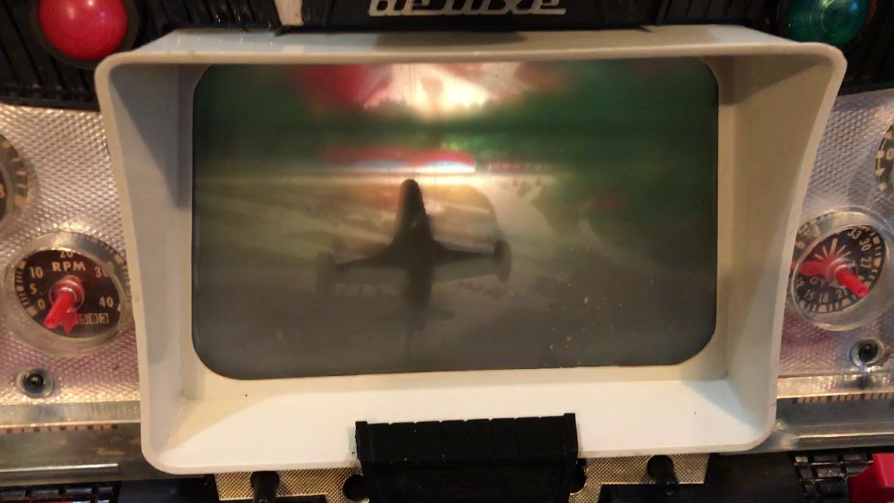 1960s Deluxe Reading Battery Operated Jimmy Jet Flight Simulated Console TV  Game