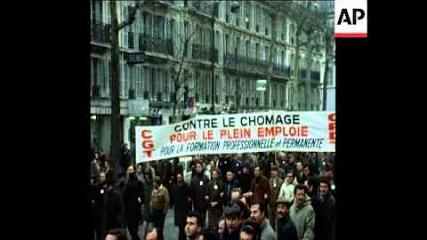 SYND 02/02/1972 UNEMPLOYMENT DEMONSTRATION IN PARIS - DayDayNews