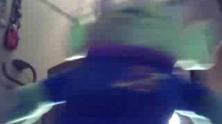 Alien and penguin join in madonna music