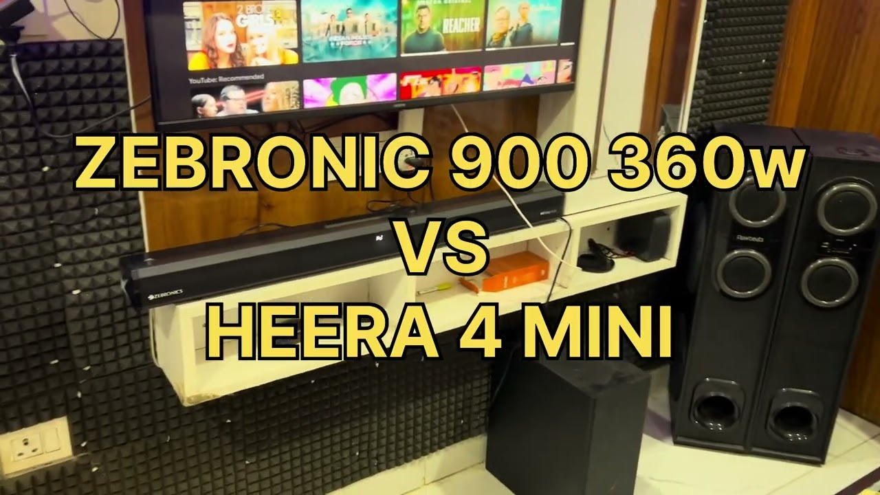 ZEBRONICS Juke BAR 900 360W soundbar VS Flowbeats Heera 4 Mini Pro Tower Speaker  ⚡️Soundtest