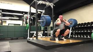Heavy Front Squat x 5, High Box Step Up, Meaty Hams