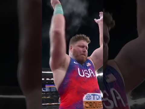 3 WORLD TITLES for Ryan Crouser 💪 #worldathleticschamps #usa #shotput #sports #athletics #japan