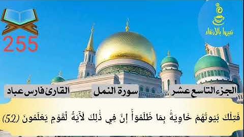 @تميزوابالارتقاء سورة النمل الجزء التاسع عشر #255