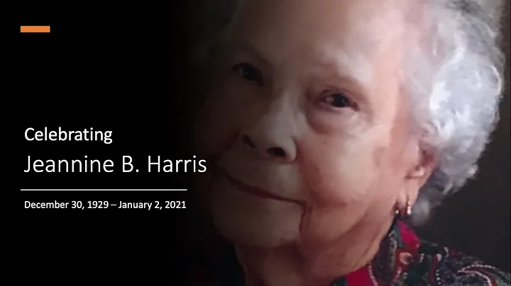 Celebration of Life Service - Jeannine Harris Janu...