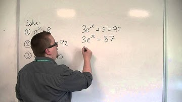 OCR MEI Core 3 1.08 Solving Equations with y = exp(x)
