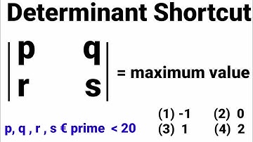 Determinant Trick for /JEE MAINS/IIT/NDA/AIR FORCE Group X/NAVY SSR/ Determinant Evaluation #Shorts