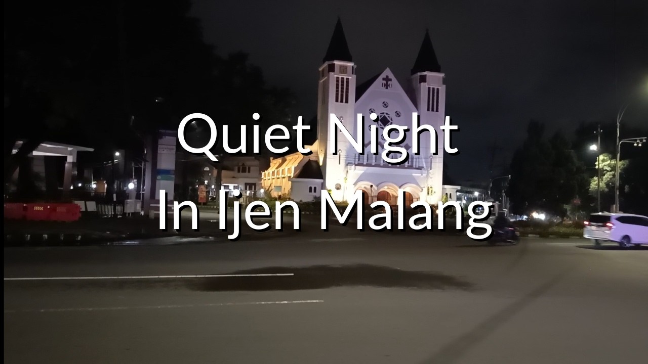 Quiet Night Walk After Rain in Ijen, Malang, Indonesia 🌙 Cool Air POV | 20 Min