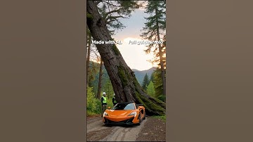 When Nature Destroys a McLaren #aivideo #automobile #crash #supercar #luxury #offroad #viral