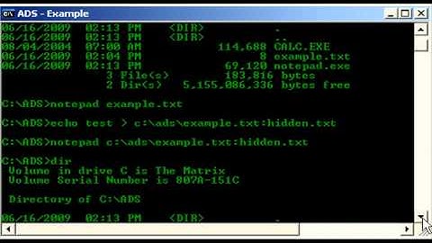 Hiding Files With Ntfs Alternative Data Streams