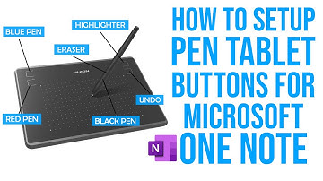 How To Setup Pen Tablet Buttons For Microsoft OneNote
