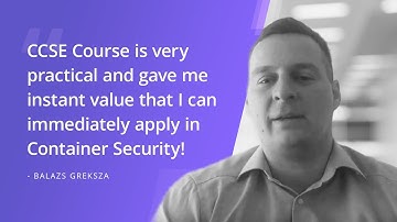 🚨 Practical DevSecOps Student Testimonial | Certified Container Security Expert | Balazs Greksza