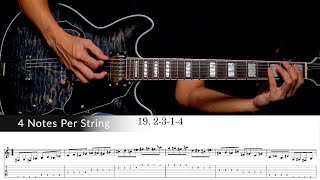4 Notes Per String 2-3-1-4