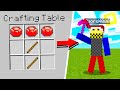 crafting a Minecraft RUBY Pickaxe...